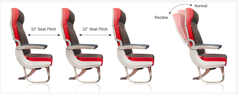 バテイックエアマレーシア(Batik AIr Malaysia)の座席の広さ・シートピッチ