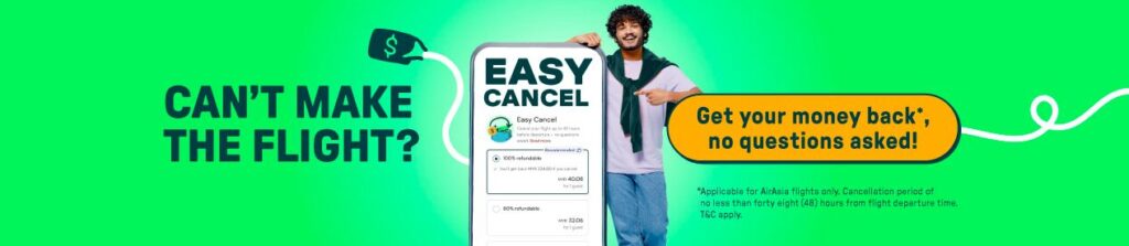 エアアジア(Airasia)のイージーキャンセル(EasyCancel)