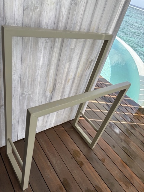 モルディブ旅行中の水着を干す場所